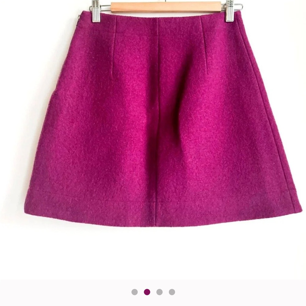 COS Magenta Pink Wool Mini Skirt 6